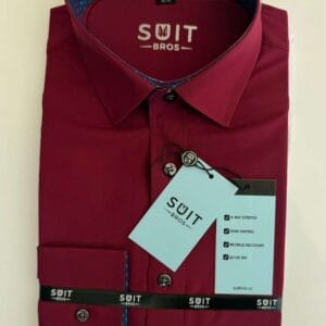 Suit Bros Shirt (Burgundy)