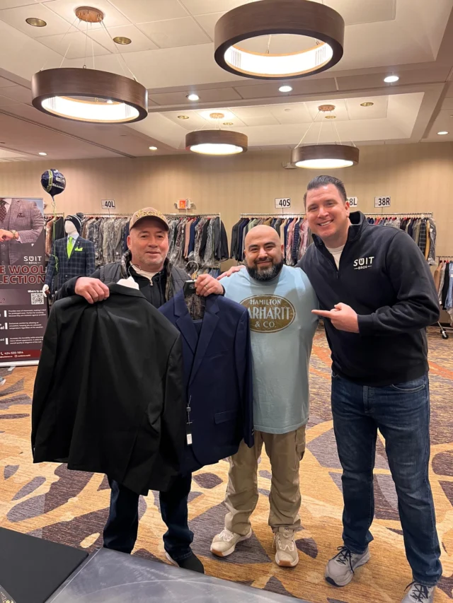More than suits… This is family.
From the moment you walk in, you’re welcomed, taken care of, and truly seen. Our team doesn’t just help you find the perfect fit, we take the time to hear your story, celebrate your wins, and be part of the moments that matter most. We’re honored to stand with you. You don’t just leave with a suit… You leave with a family that’s rooting for you.Let us know what events you’ve worn out Suit Bro Suits to!