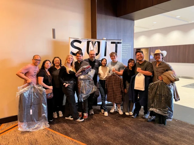 One of our favorite things to see at our suit sales is customers showing up together. Friends, brothers, coworkers, fathers and sons turning suit shopping into a group event.There’s something special about picking out styles together, giving opinions, getting a few laughs in, and walking out all looking sharp. Style is always better when it’s shared.So bring the crew, bring the family, bring the whole squad. The more the merrier… and the sharper.