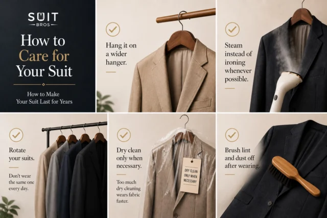 A quality suit is more than just clothing… it’s an investment in your confidence. With the right care, a well-made suit can maintain its timeless style for years to come. Treat it well today, and it will keep you looking sharp for every milestone ahead.