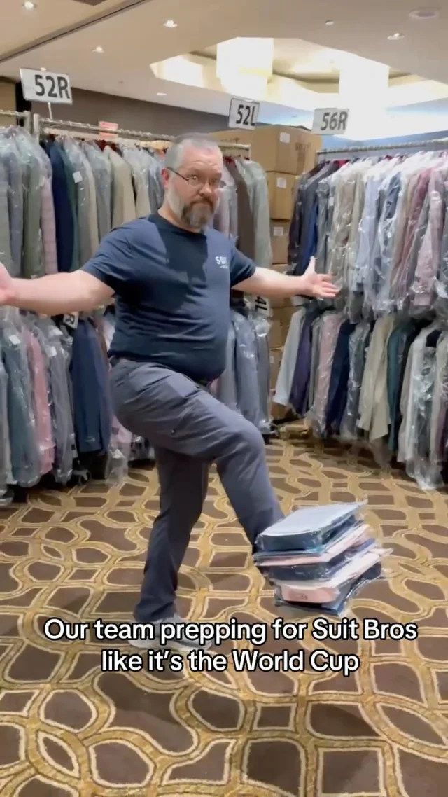 Our team is preparing for the next Suit Bros stop like it’s the World Cup Final.Some teams train for trophies. We train to help you look your best.