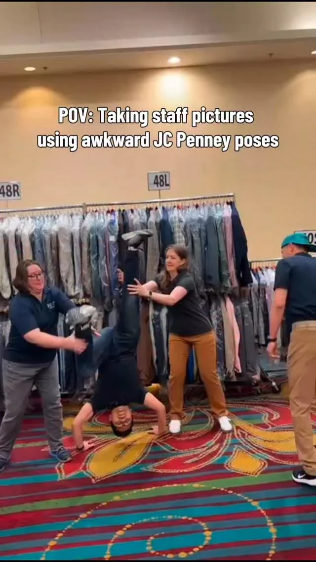 Ever miss those old-school JC Penney photo shoots? We sure do.Now the real question is… next time, do we go full suits?