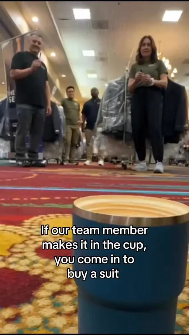 I guess that means you have to come to a suit sale near you 😏Click the link in our bio for cities and dates near you